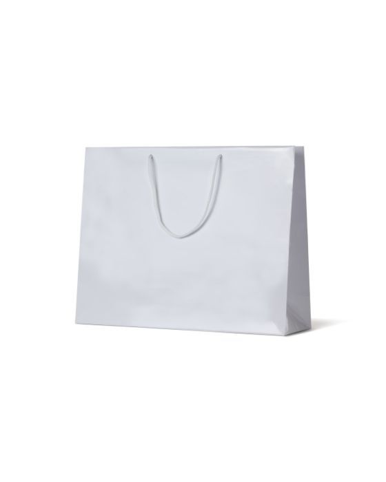 Galleria White Gloss Paper Bag 50/Carton