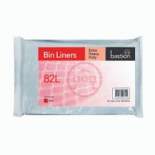 82L Heavy Duty Bin Liners 200/Carton