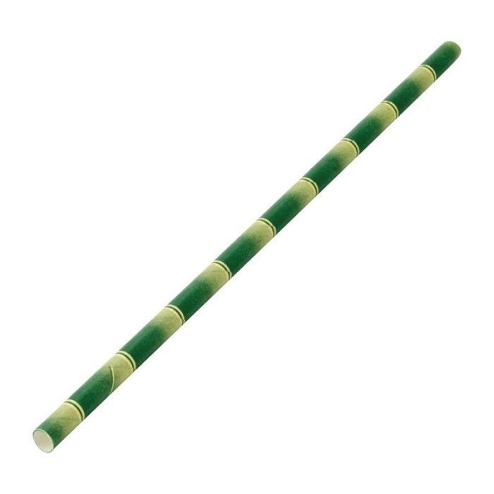 Bamboo Print Jumbo Paper Straw 2500/Carton