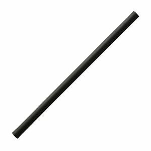 Plain Black Jumbo Paper Straw 2500/Carton