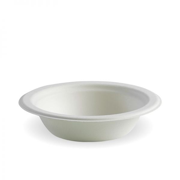 12oz White Sugarcane Bowl 1000/Carton