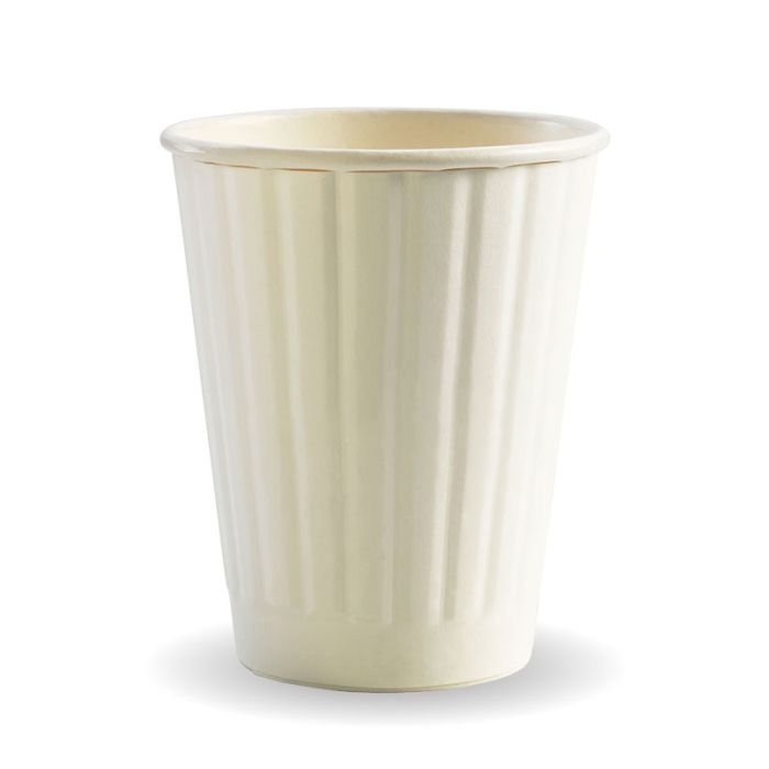 8oz D/W PLA Coated Cup Plain White 1000/Carton