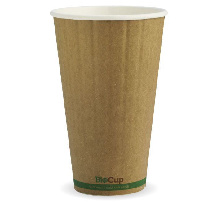 16oz D/W PLA Coated Cup Brown 600/Carton