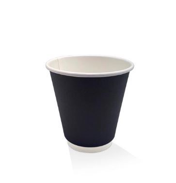 8oz* D/W Cup Plain Black 500/Carton