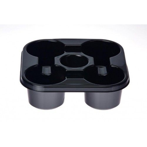 4 Cup PET Drink Tray 200/Carton