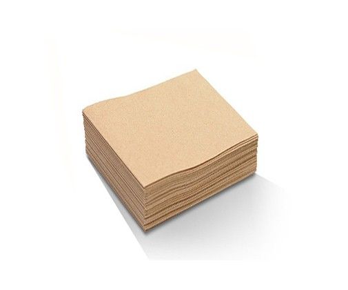 Brown Recycled 2Ply Cocktail Napkin 1/4 Fold 2000/Carton