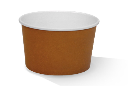 8oz PLA Coated Brown Paper Bowl 1000/Carton