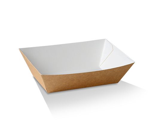 #3 Medium Brown/White Tray 500/Carton
