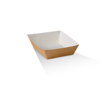 #Mini Brown/White Tray 900/Carton