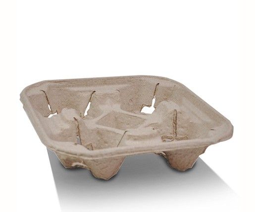 4 Cup Moulded Drink Tray 300/Carton