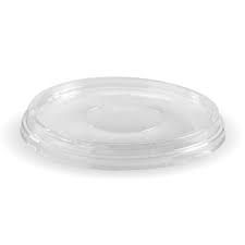 Clear PLA Flat Lid No-Hole 500/Carton