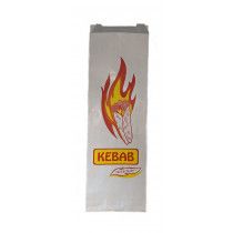 Printed White Foil Kebab Bag 250/Pack