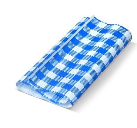 1/4 Cut Blue/White Greaseproof Paper 200/Pack