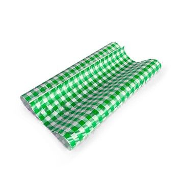 1/4 Cut Green/White Greaseproof Paper 200/Pack