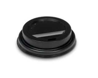 4oz Plastic Lid Black 1000/Carton