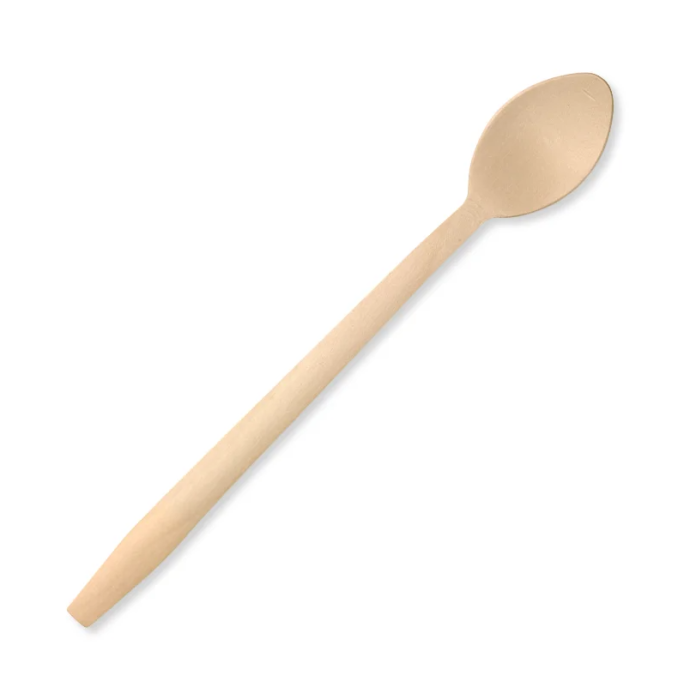 20cm Tall Coated Wooden Teaspoon 1000/Carton