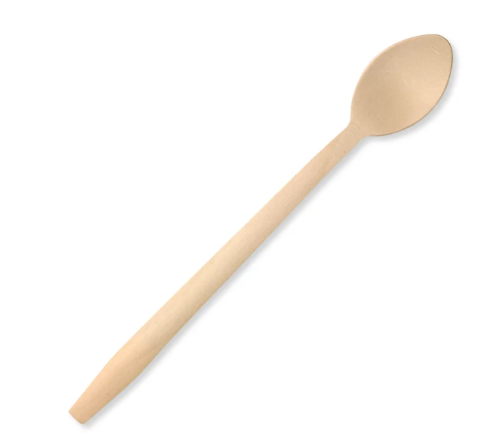 20cm Long Wooden Teaspoon 1000/Carton 