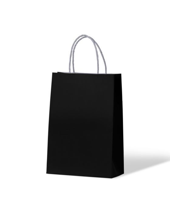Jet Black Junior Paper Bag 250/Carton