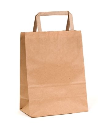 Recycled Brown Paper Bag - JUNIOR 500/Carton