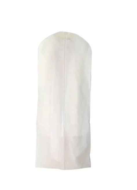 White PEVA Bridal Cover - 50Pcs/Carton