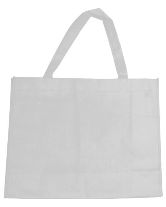 Large Reusable Non-Woven Bag Bright White 100/Carton