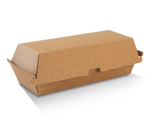 Corrugated Hot Dog Box Brown 200/Carton