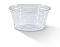 4oz Clear PET Sauce Container 1000/Carton