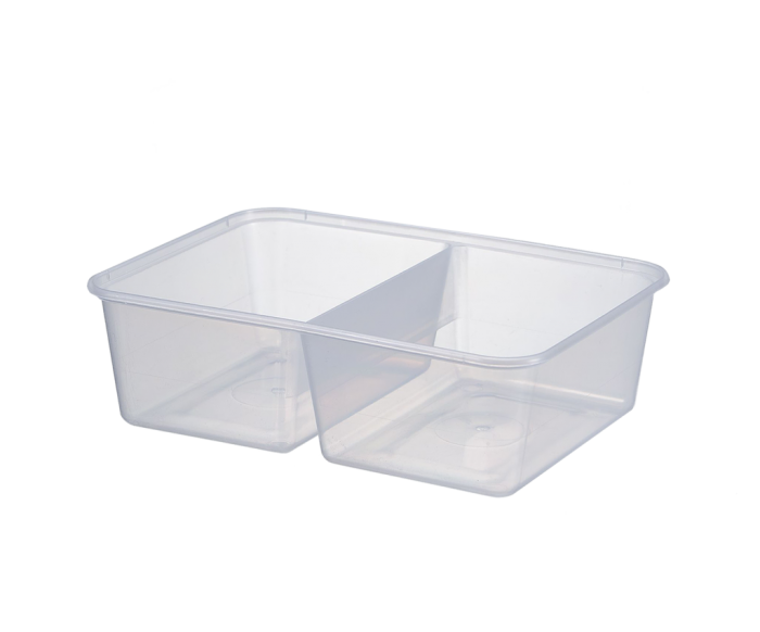 650ml 2/C-Split Rectangular Container 500 /carton