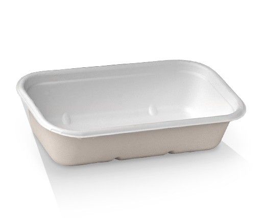 900ml Rectangular Container White 400/Carton