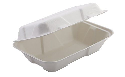 9x6x3" Rectangular White Clamshell 200/Carton