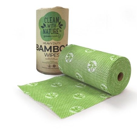 Green Bamboo Cloth Wipes 1/Roll
