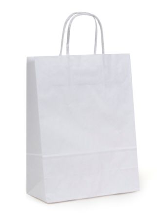 Budget White Paper Bag - SMALL 