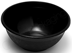 950ml Black Noodle Bowl 400/Carton