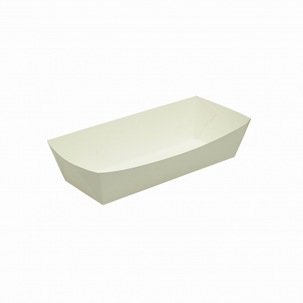 Hot Dog White Tray 250/Carton