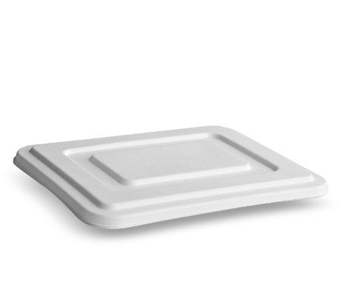5 Compartment Tray Sugarcane Lid White 400/Carton