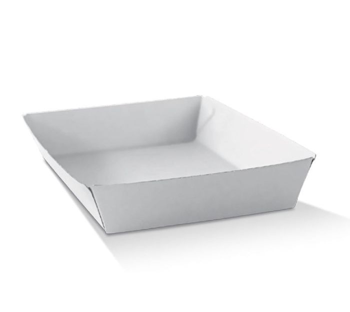 #3 Medium Corrugated Tray White 250/Carton