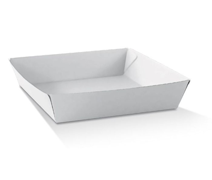 #4 Large Corrugated Tray White 250/Carton