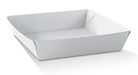 #5 X-Large Corrugated Tray White 100/Carton