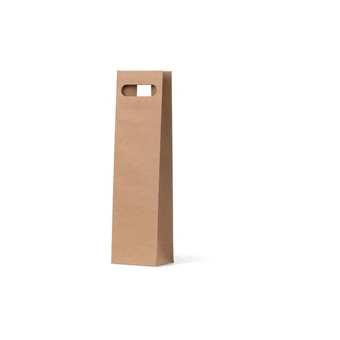Brown Single Wine Bottle Bag 100/Carton
