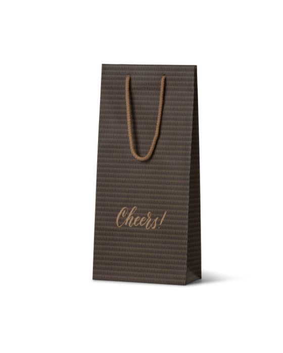 Cheers Double Wine Bottle Bag 100/Carton