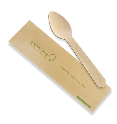 11cm Wooden Teaspoon I/W 1000/Carton
