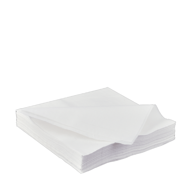 1Ply White Lunch Napkin Qtr Fold 3000/Carton