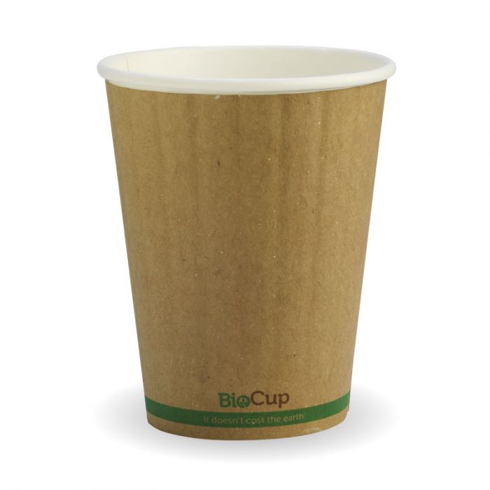 12oz D/W PLA Coated Cup Brown 1000/Carton