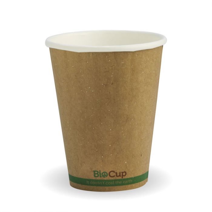 8oz D/W PLA Coated Cup Brown 1000/Carton