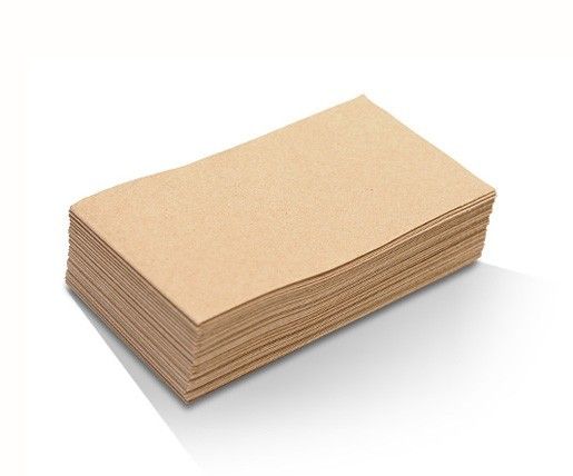 Recycled 2ply Brown Dinner Napkin 1/8 GT Fold 1000/Carton