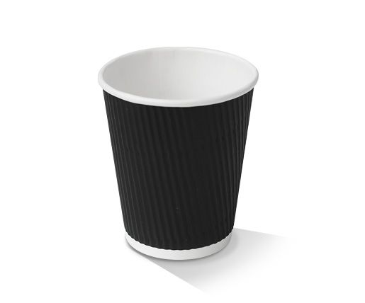 8oz D/W Cup Plain Black 500/Carton