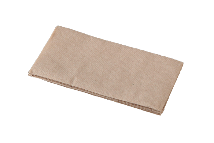 Quilted Recycled Brown Dinner Napkins GT 1000/Carton