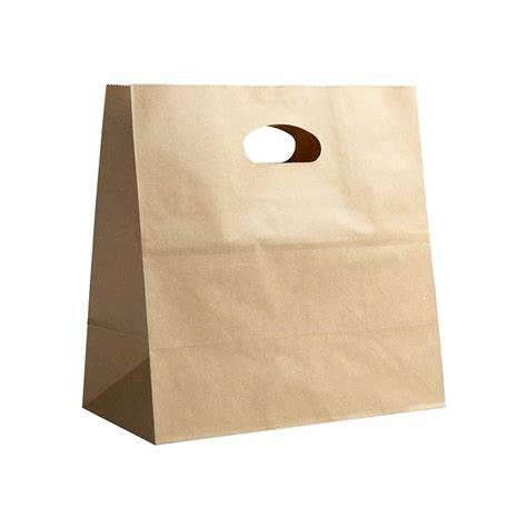 Budget Recycled Brown Kraft Paper D-Bag 500/Carton
