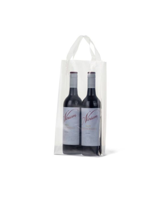 Clear Double Wine Bottle Bag 250/Carton