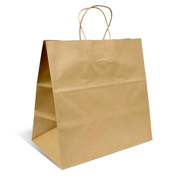 Recycled Brown Paper Takeaway Bag 150/Carton